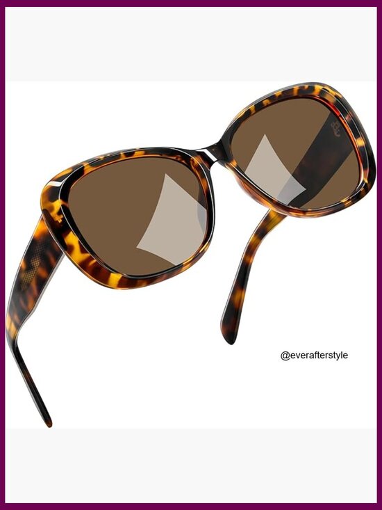 Oversized Acetate Polarized Sunglasses Butterfly Shape UV Protection main image 7